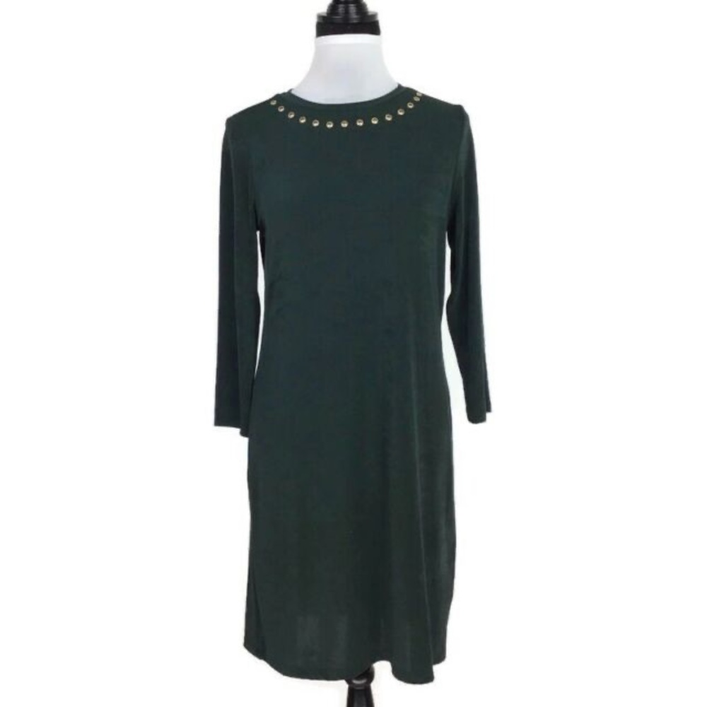 Dark green Michael Kors studded dress